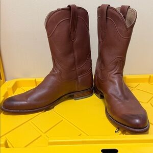 Tecovas Brown Leather Western Cowboy Boots